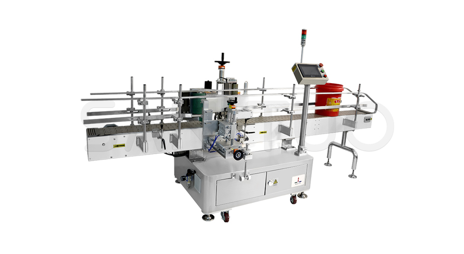 Oil drum side labeling machine